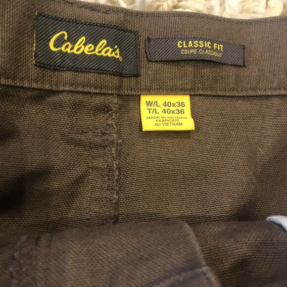 Cabelas Mens Classic Fit Cargo Pants Sz 40X36 Workwear Outdoor Durable - Picture 5 of 11